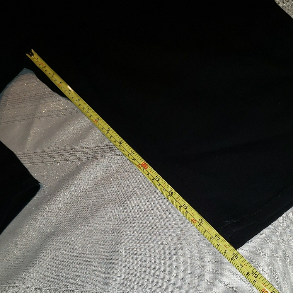 d. jeans NEW Black Lace-Up Hem Capri Pants Denim Bottoms NWT Women's 18 - Picture 14 of 15
